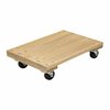 Vestil Tan Hardwood Dolly-Solid Deck 900 lb Capacity Non-Marking 16 x 24 HDOS-1624-9-NM